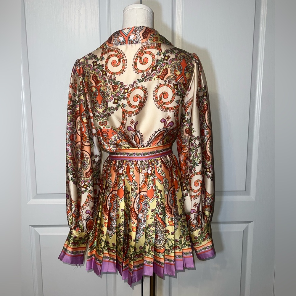 Lilly’s Kloset Colorful Paisley Skirt Set - Picture 4 of 5